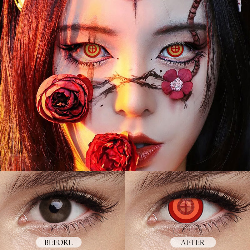 MYEYEBB Blind Chainsaw Man Powerd Cosplay Colored Contact Lenses-MYEYEBB