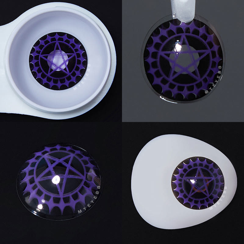 MYEYEBB Blind Ciel's Contract Purple Cosplay Colored Contact Lenses - image 6