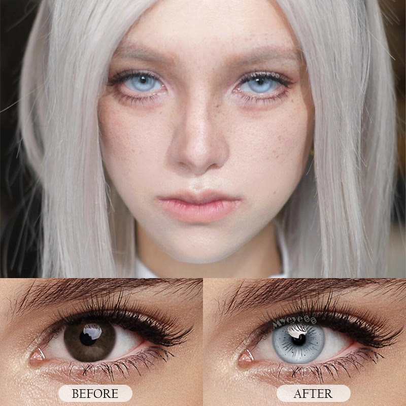 MYEYEBB Serpent Grey Cosplay Colored Contact Lenses - image 5
