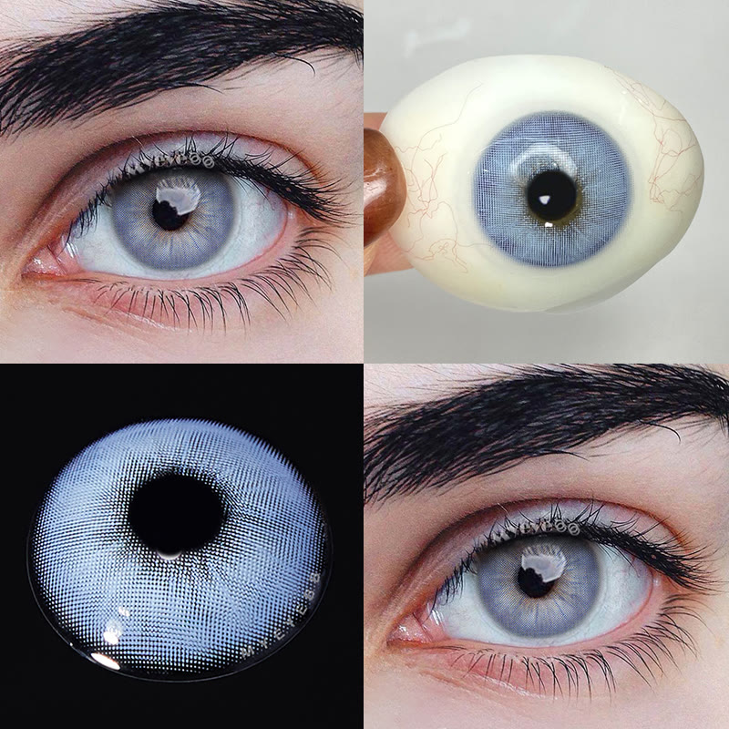 MYEYEBB Rome Times Blue Prescription Men Colored Contact Lenses - image 6
