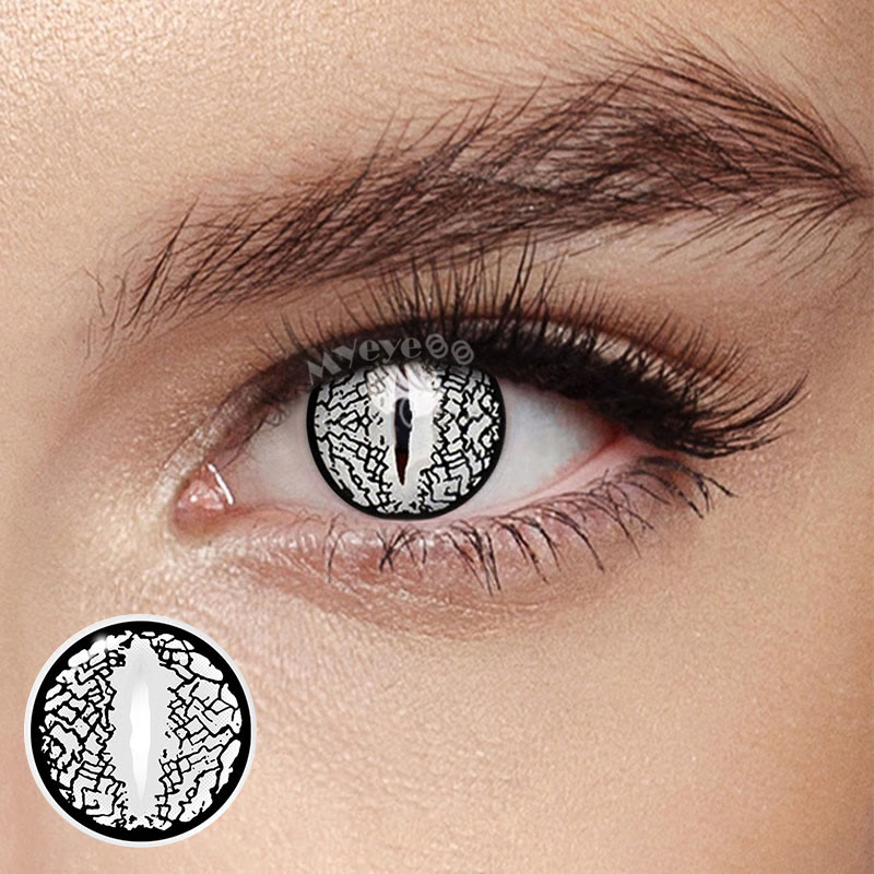 MYEYEBB Blind Lizard Eye Sliver Cosplay Colored Contact Lenses - image 3