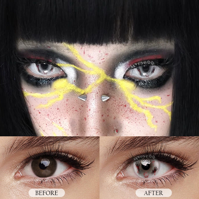 MYEYEBB Soul's Grasp  White Cosplay Colored Contact Lenses丨6 Months - image 6