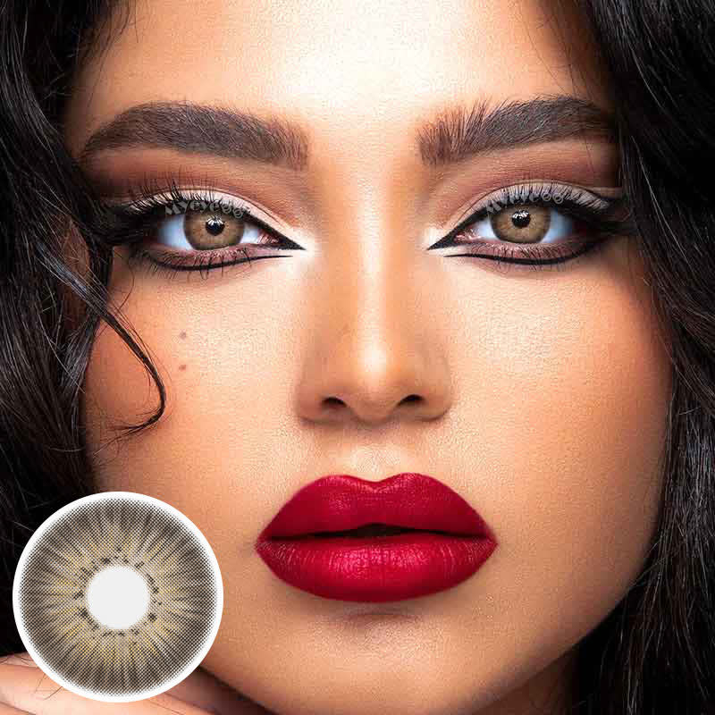 MYEYEBB New York III Brown Prescription Colored Contact Lenses