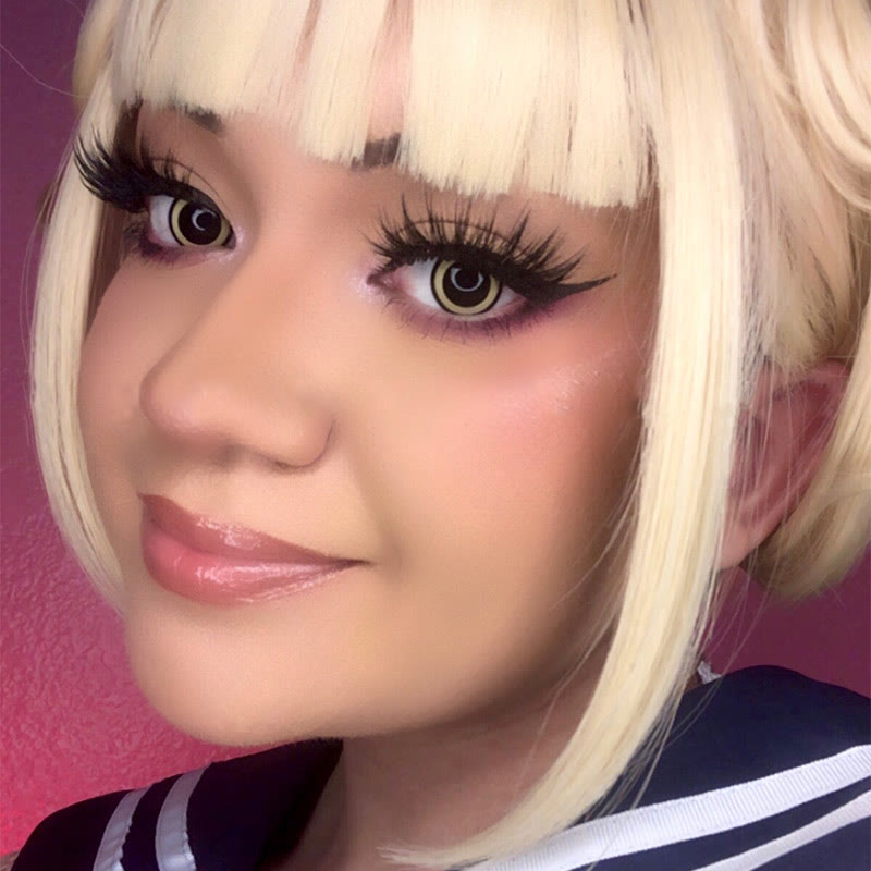 MYEYEBB Nebulos Yellow Cosplay Colored Contact Lenses - image 5