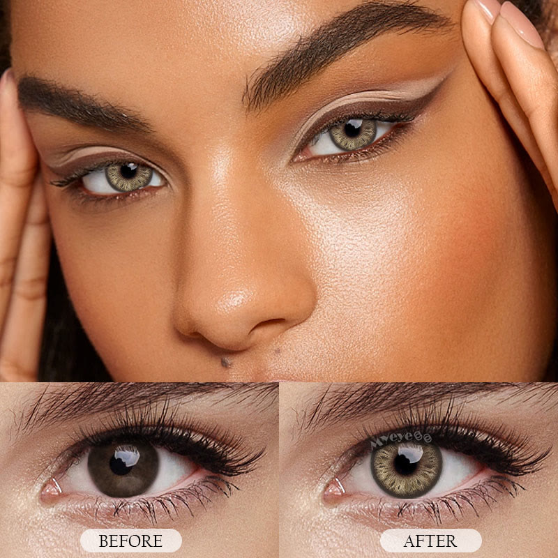 MYEYEBB Cocoa Brown Prescription Colored Contact Lenses - image 5