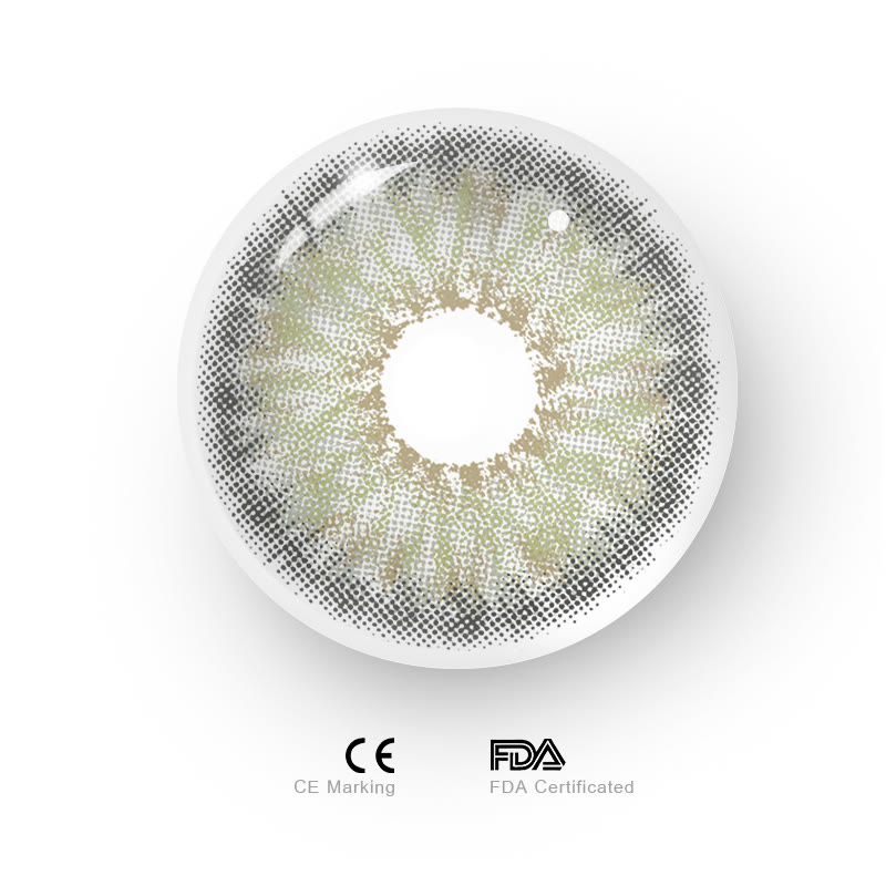 MYEYEBB Plus Petite Iris Grey Green Prescription Colored Contact Lenses丨Monthly - image 8