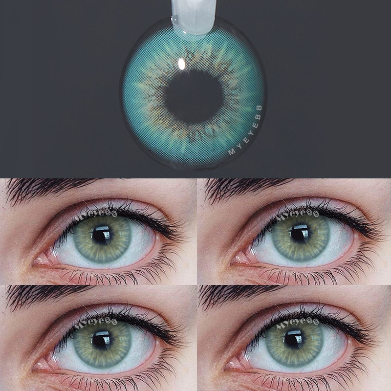 MYEYEBB Sin Green Prescription Colored Contact Lenses