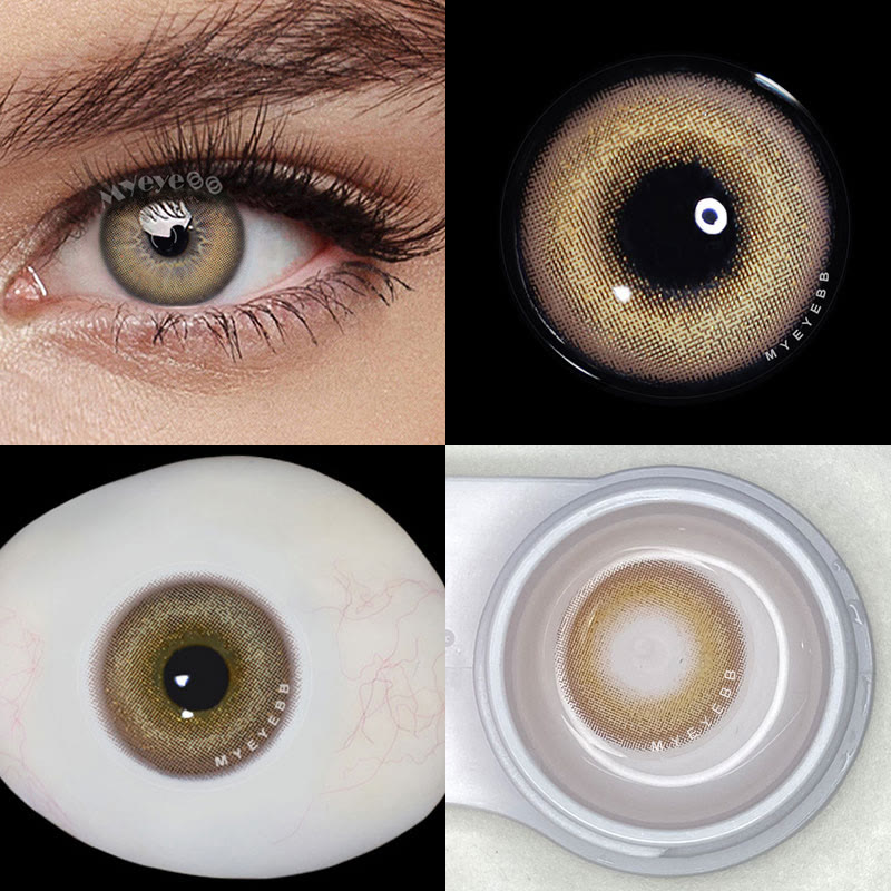 MYEYEBB Dream Bubble Brown Prescription Colored Contact Lenses - image 4