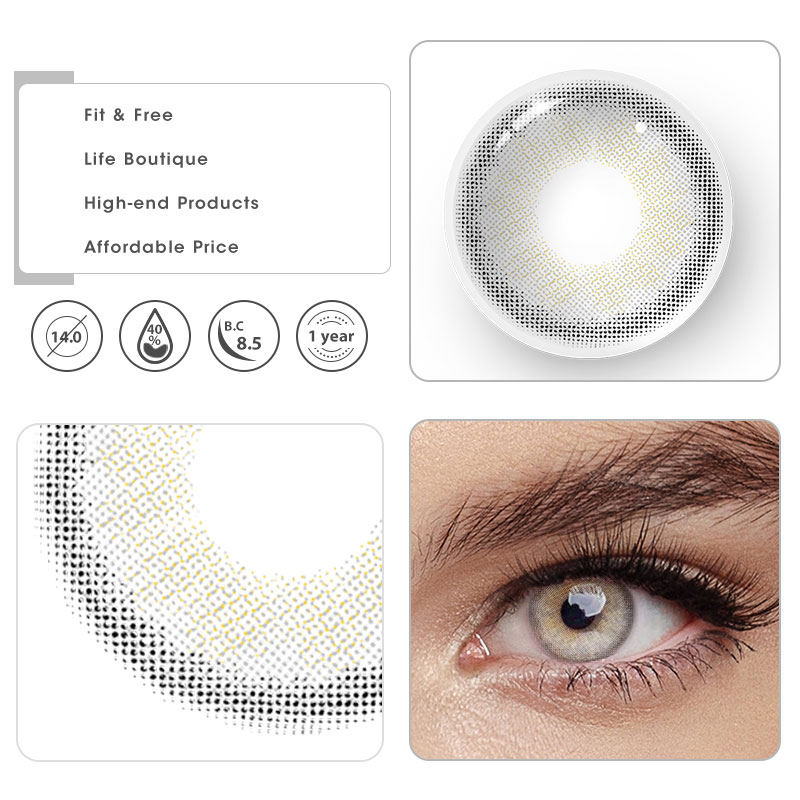 MYEYEBB Moonbeam I Grey Prescription Colored Contact Lenses - image 5