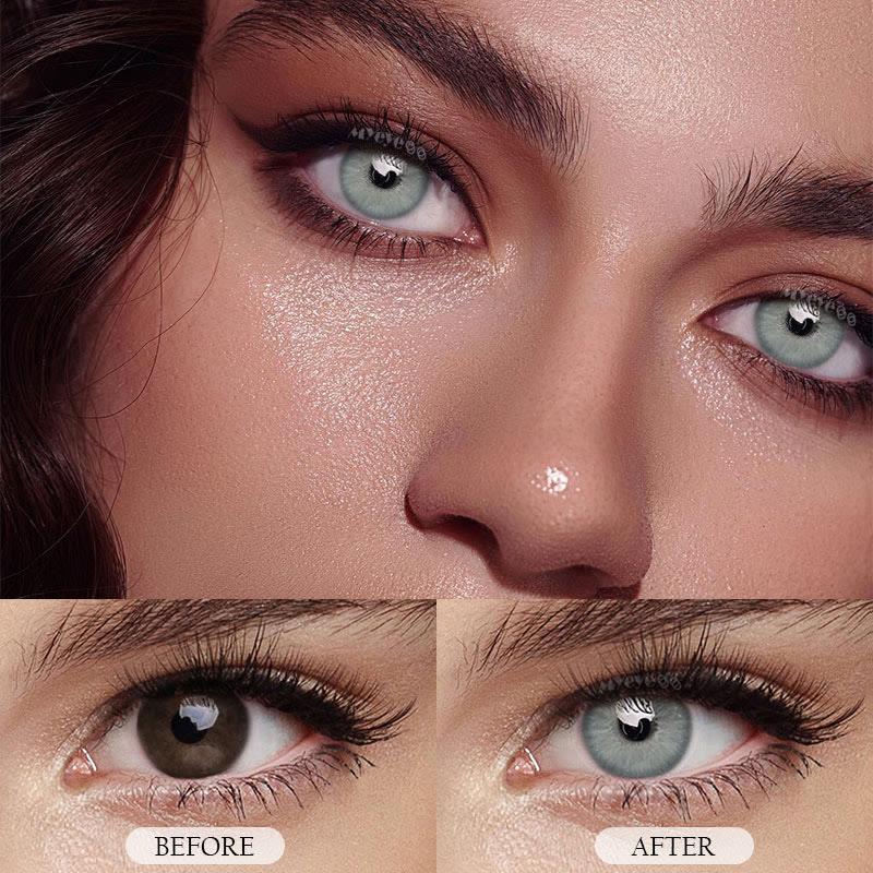 MYEYEBB Sin Grey Prescription Colored Contact Lenses - image 4