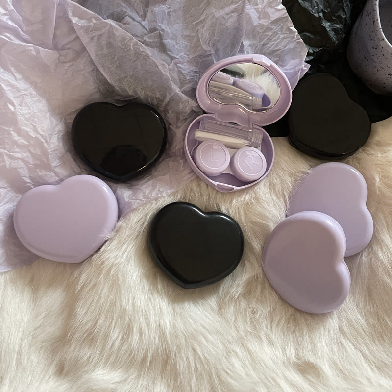 MYEYEBB Love Heart Color Contact Lens Case-MYEYEBB