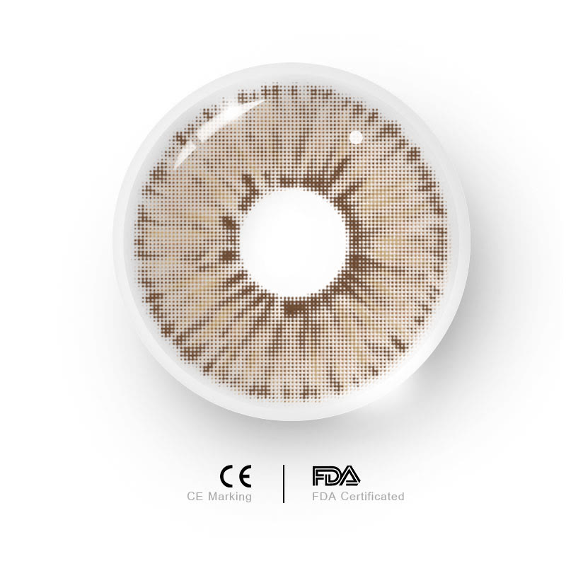 MYEYEBB Van Gogh Brown Prescription Men Colored Contact Lenses - image 2