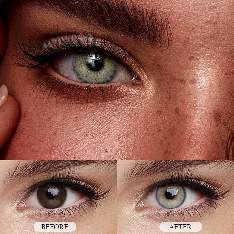 MYEYEBB Russian Girl Grey Prescription Colored Contact Lenses - image 7