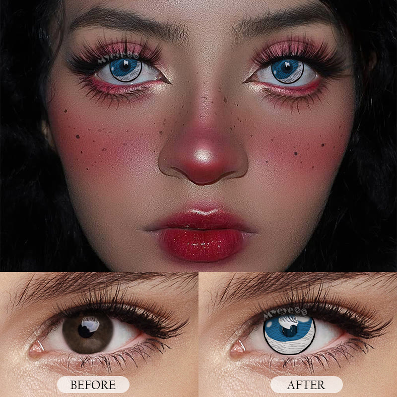 MYEYEBB Blind Kumooni Cosplay Colored Contact Lenses-MYEYEBB