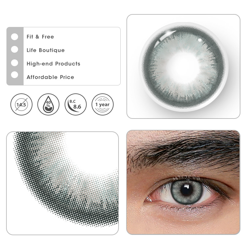 MYEYEBB Maldives Grey Men Colored Contact Lenses-MYEYEBB