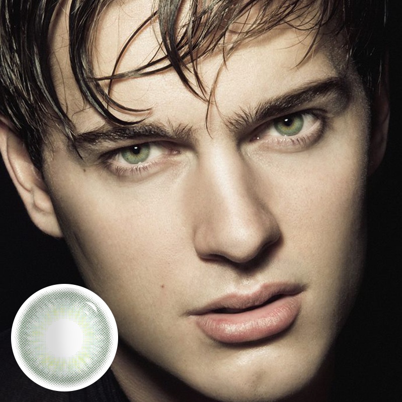 MYEYEBB DNA II Green Prescription Men Colored Contact Lenses - image 4