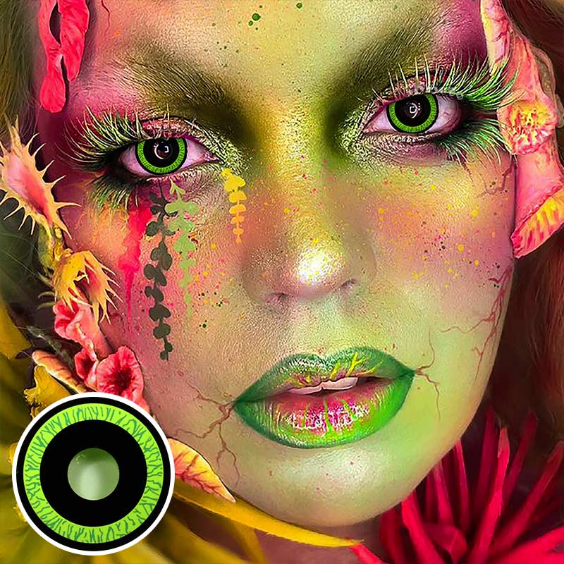 MYEYEBB Nebulos Green Cosplay Colored Contact Lenses - image 2