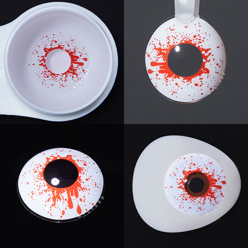 MYEYEBB Trauma White Prescription Cosplay Colored Contact Lenses - image 6