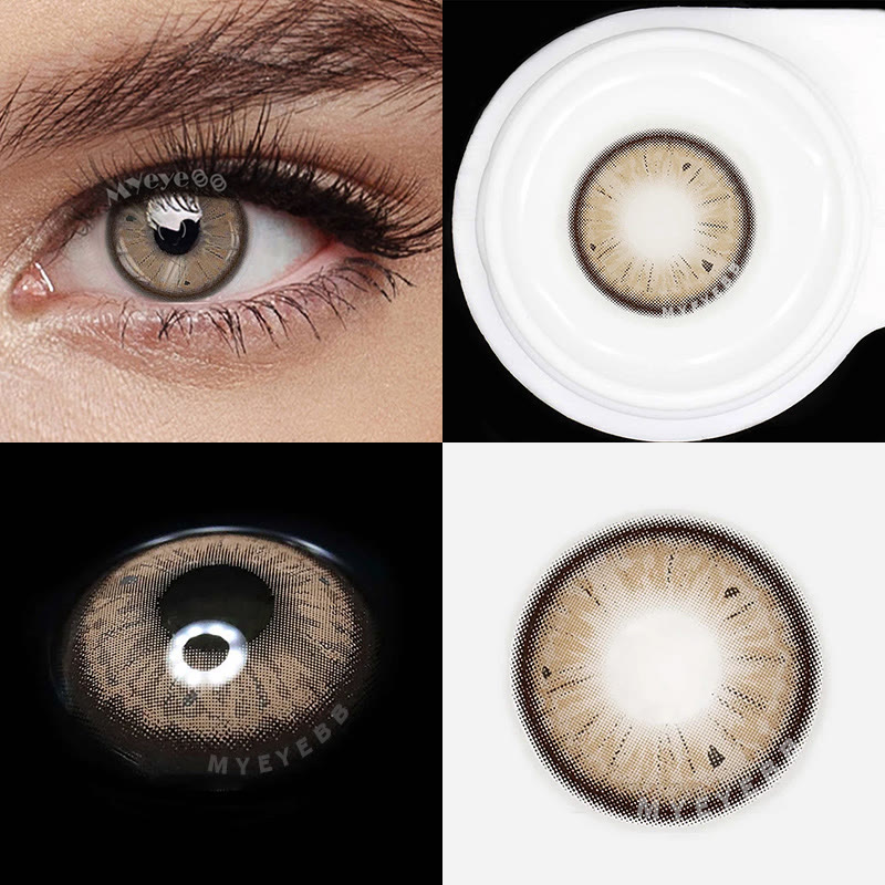 MYEYEBB Fruit Brown Colored Contact Lenses-MYEYEBB