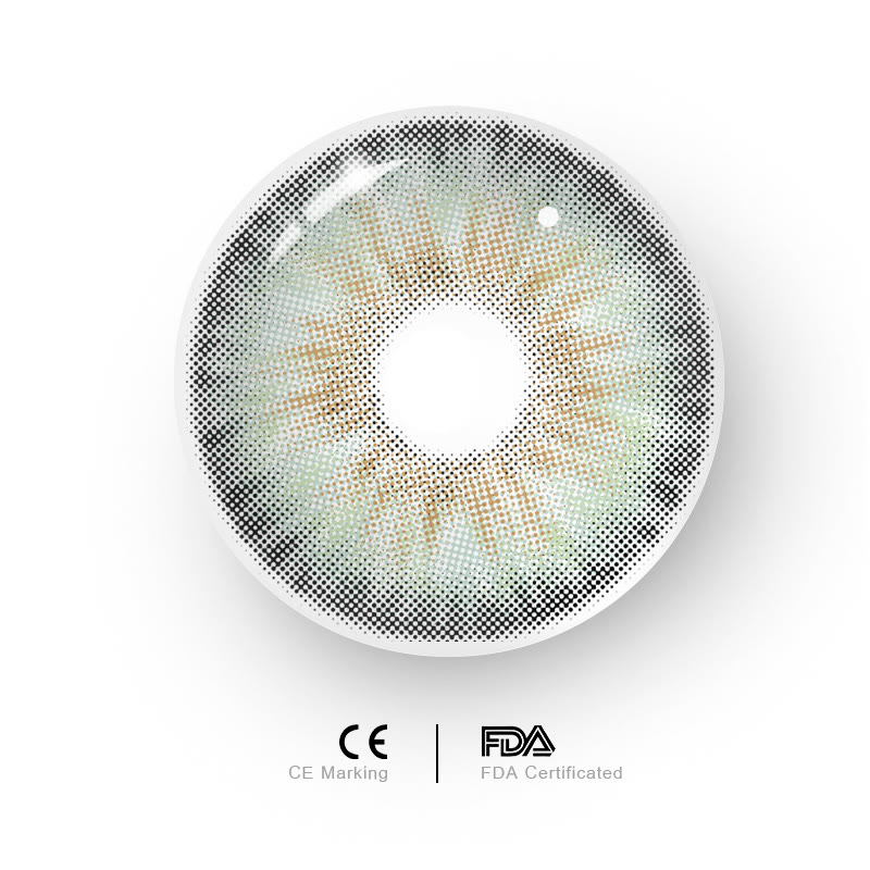 MYEYEBB Pro Halo Iris Green Colored Contact Lenses