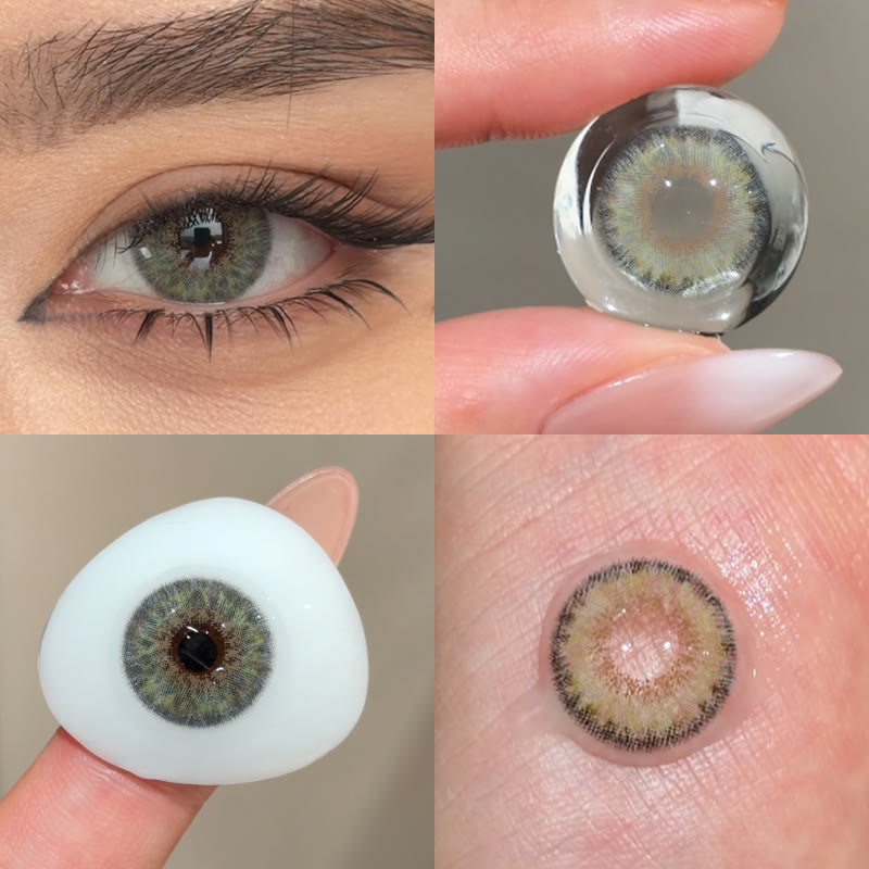 MYEYEBB Pro Petite Iris Grey Green Prescription Colored Contact Lenses丨Monthly - image 7