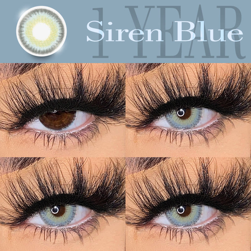 MYEYEBB Siren Blue Prescription Colored Contact Lenses - image 2