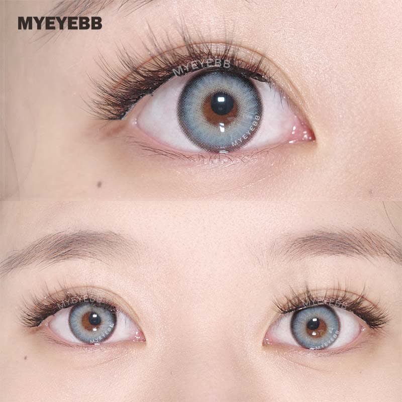 MYEYEBB Chanel Lady Himalaya Blue Prescription Colored Contact Lenses  - image 3