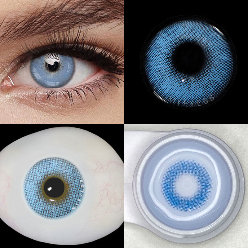 MYEYEBB Queen Blue Prescription Colored Contact Lenses - image 6