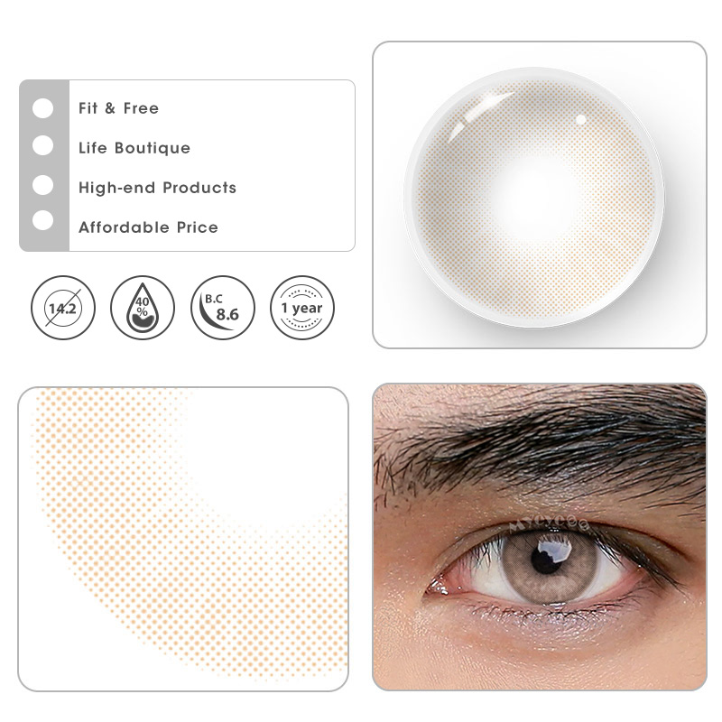 MYEYEBB Hid II Ocre Prescription Men Colored Contact Lenses - image 8