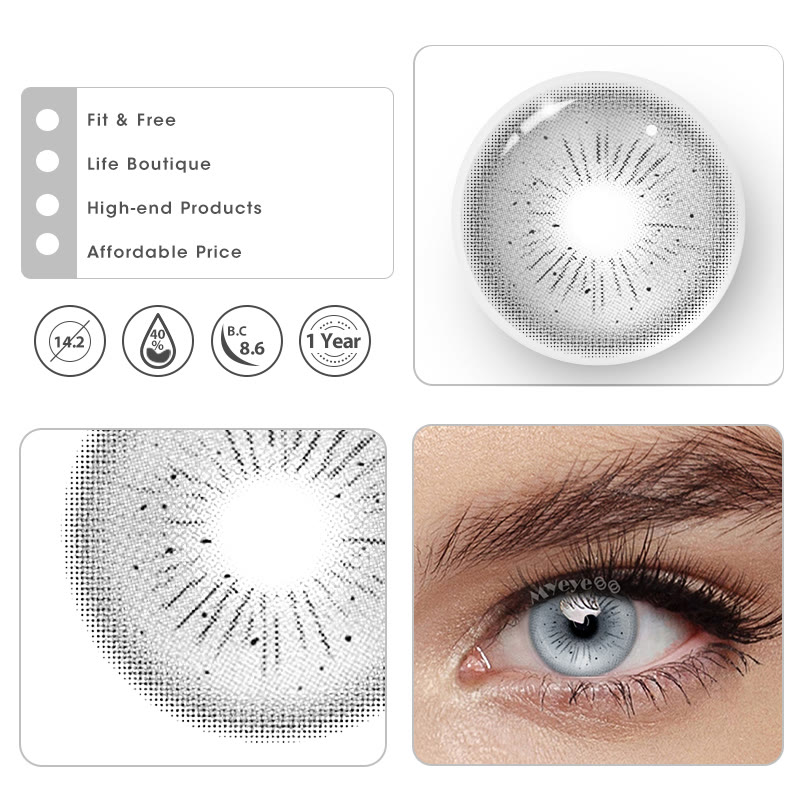 MYEYEBB Serpent Grey Cosplay Colored Contact Lenses - image 6
