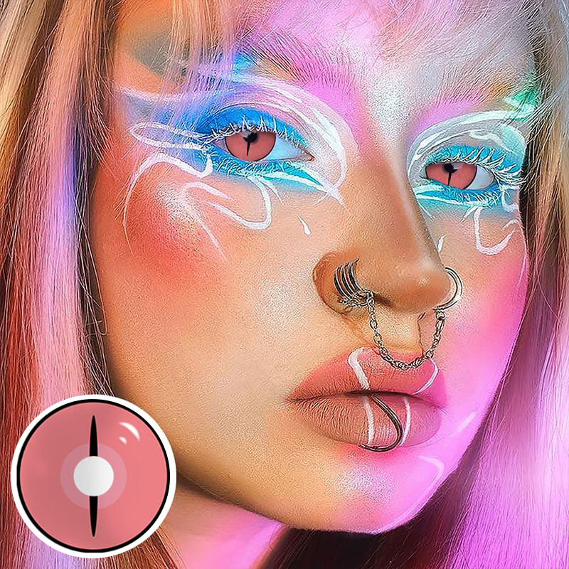 MYEYEBB Blind Kamado Nezuko Ghost Prescription Cosplay Colored Contact Lenses  - image 12