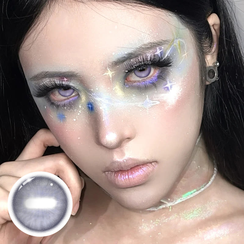 MYEYEBB Goat Eye Violet Cosplay Colored Contact Lenses | 1 Day-4 Pcs - image 3
