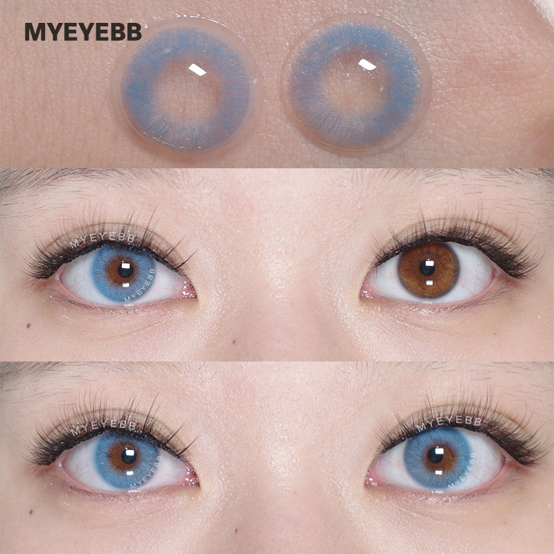MYEYEBB Queen Blue Prescription Colored Contact Lenses - image 5
