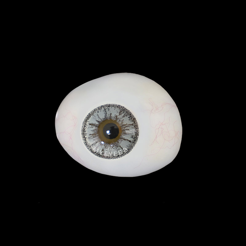 MYEYEBB Vika Tricolor Dolce Grey Prescription Colored Contact Lenses-MYEYEBB