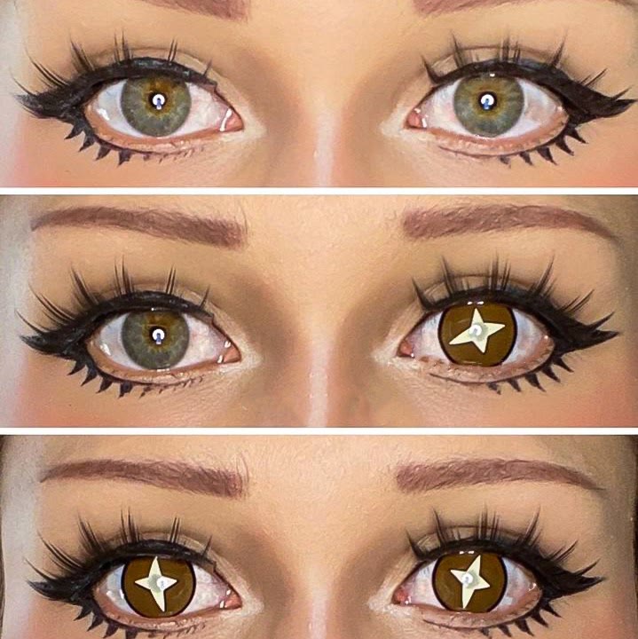MYEYEBB Blind Kinoko Brown Cosplay Colored Contact Lenses-MYEYEBB