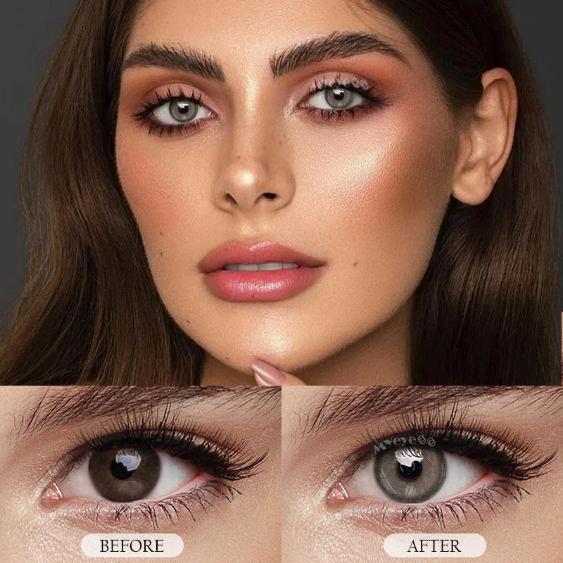 MYEYEBB Aoki Grey Colored Contact Lenses-MYEYEBB
