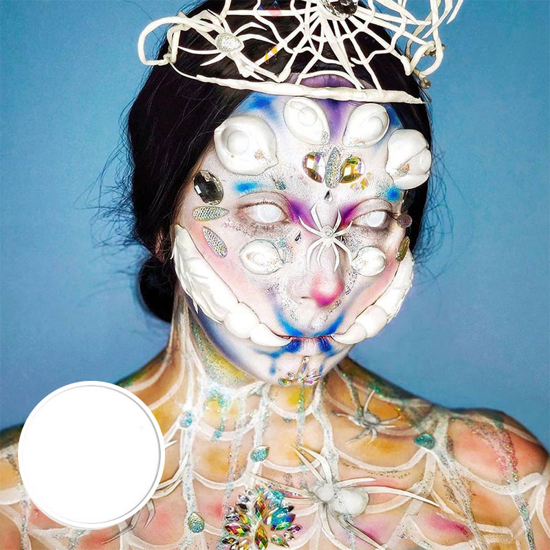MYEYEBB Blind Mini Sclera White Out Cosplay Colored Contact Lenses - image 7