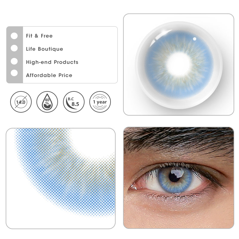 MYEYEBB Sin Blue Prescription Men Colored Contact Lenses - image 8