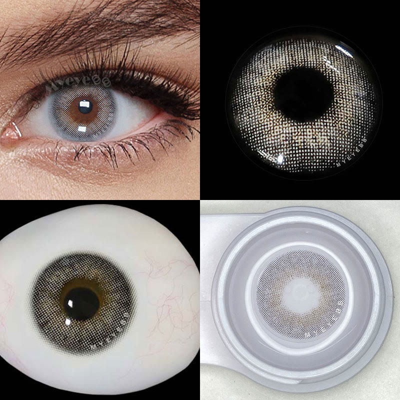 MYEYEBB Wild Cat Grey Prescription Colored Contact Lenses - image 5