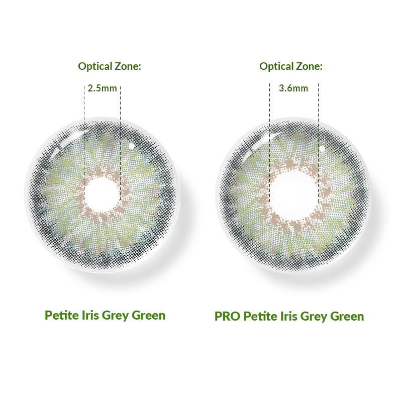 MYEYEBB Pro Petite Iris Grey Green Prescription Colored Contact Lenses - image 5