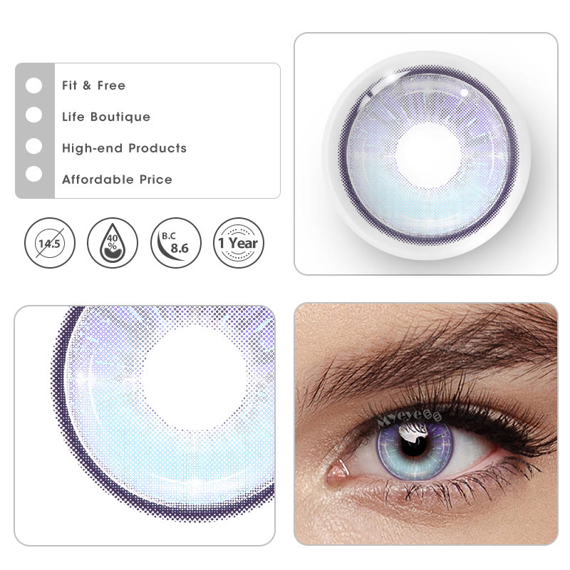 MYEYEBB Vista Violet Prescription Colored Contact Lenses - image 4