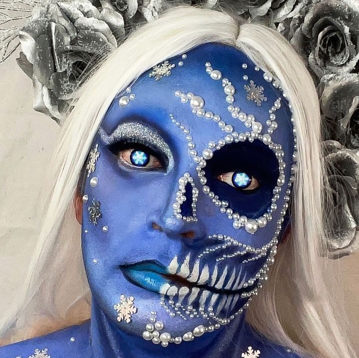 MYEYEBB Blind Snowflake Cosplay Colored Contact Lenses-MYEYEBB