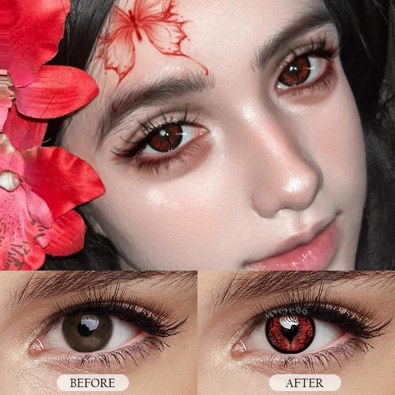MYEYEBB Soulworm Red Cosplay Colored Contact Lenses丨1 Day - image 3
