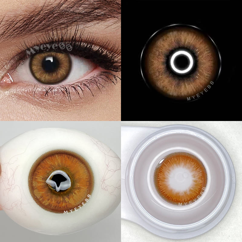 MYEYEBB Maldives Brown Colored Contact Lenses-MYEYEBB