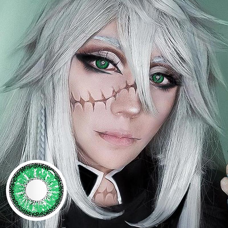 MYEYEBB Genshin Impact Green Prescription Cosplay Colored Contact Lenses - image 9