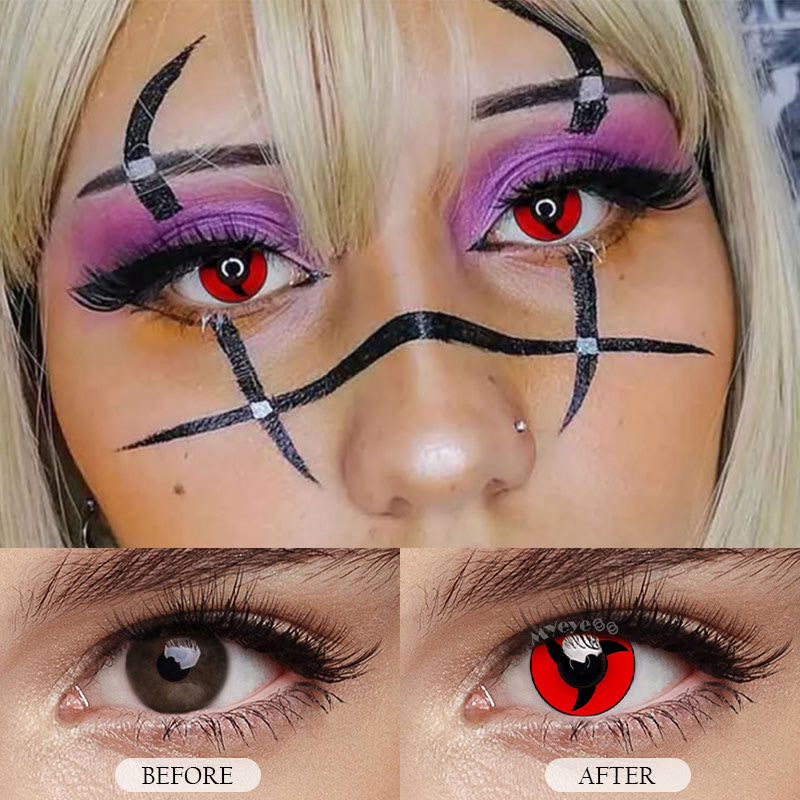 MYEYEBB Sharingan Cosplay Colored Contact Lenses-MYEYEBB