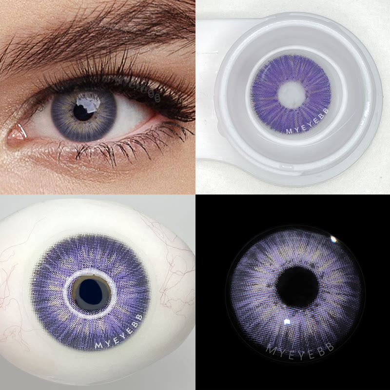 MYEYEBB New York III Violet Prescription Colored Contact Lenses-MYEYEBB