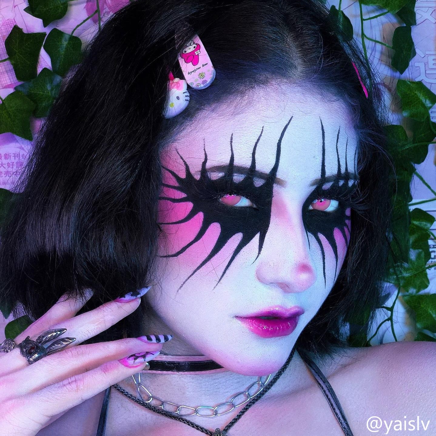 MYEYEBB Blind Cloud Rim Pink Prescription Cosplay Colored Contact Lenses - image 6