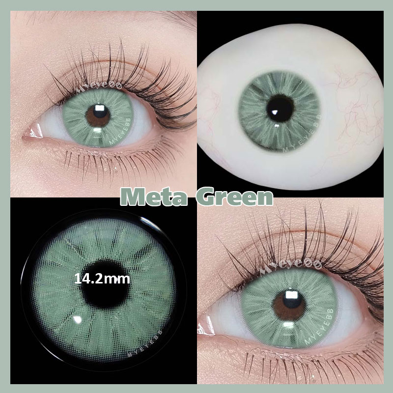 MYEYEBB Meta Green Prescription Colored Contact Lenses-MYEYEBB