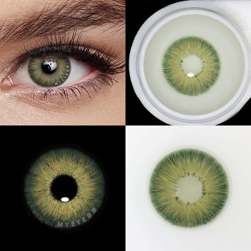 MYEYEBB New York III Green Colored Contact Lenses